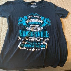 HORSE LOVERS T SHIRT SZ LARGE